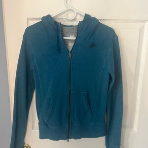 Nike Blue Zip-Up Hoodie